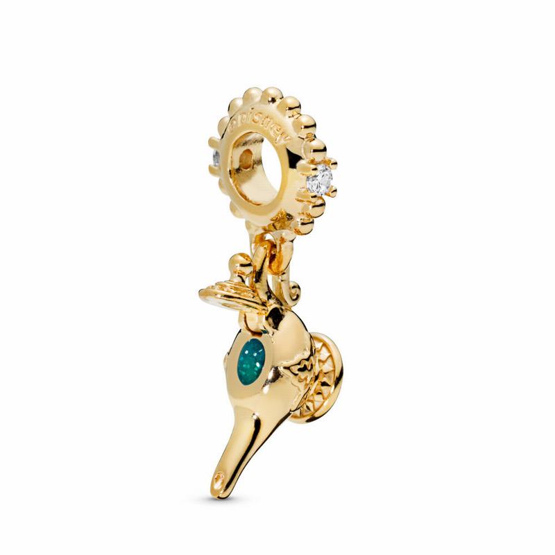 Pandora Disney Magic Lamp Dangle Charm Outlet NZ, 18ct Gold Plated (821476-UQN)